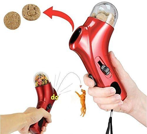 Coolrunner Pet Treat Launcher Training Dog Food Catapult auto Pets Food Thrower Puppy Snacks Feeder(Dog Food Catapult)