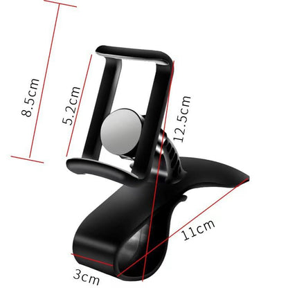 1pc Universal Car Phone Holder - Easy Install, Non-Slip Dashboard Clip for iPhone, for Samsung