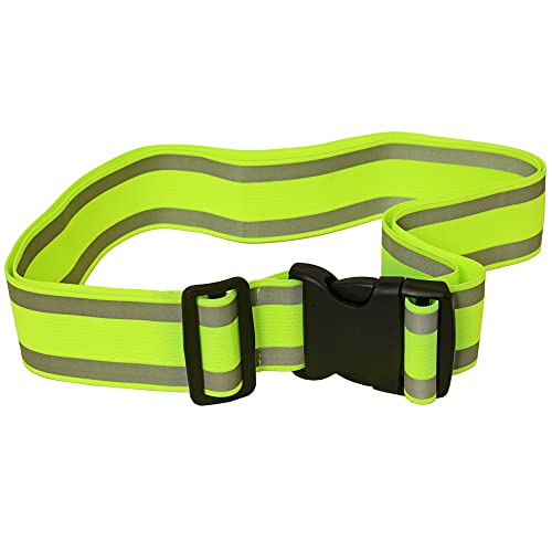 IDOU High Visibility Reflective Belt | Lightweight,Adjustable,Elastic&Durable | Reflective Running Gear,Biking Accessories for Women and Men(XXL)