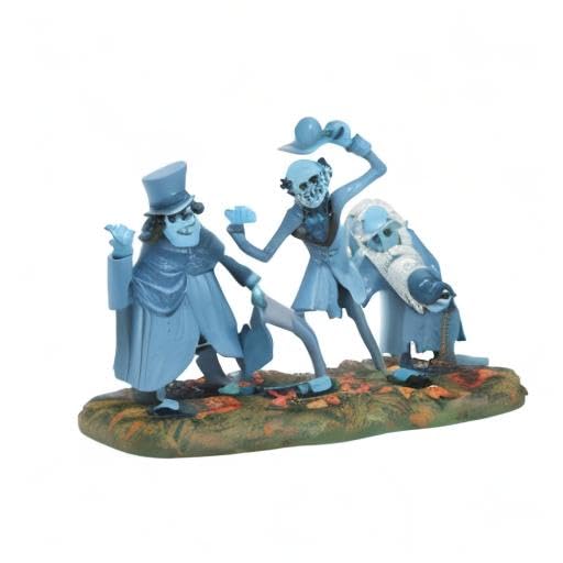 Department 56 Snow Village Halloween Disney The Haunted Mansion Beware of Hitchhikers Figurine, 3.74 Inch, Multicolor