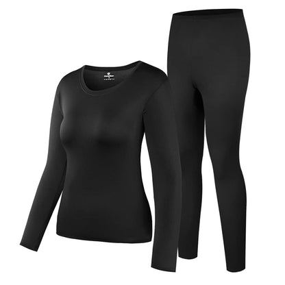 HEROBIKER Thermal Underwear Women Ultra-Soft Set Base Layer Top & Bottom Long Johns with Fleece Lined Winter Warm