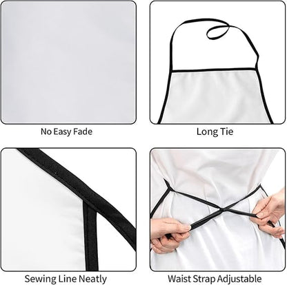 Cute Cat Apron Purple Galaxy Kitten Bib Aprons for Kids Funny Universe Kitty Print Apron for Cooking Kitchen Gardening BBQ and Space Cat Taco Themed Party Gifts