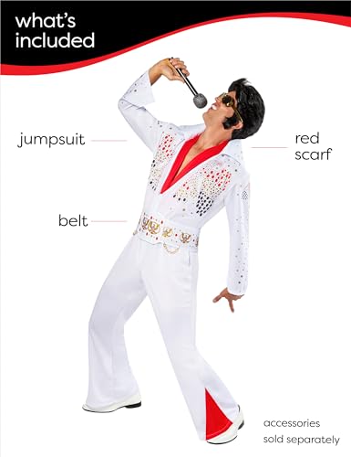 Rubies Elvis Presley: Elvis Presley Costume for Adults, Men's Large
