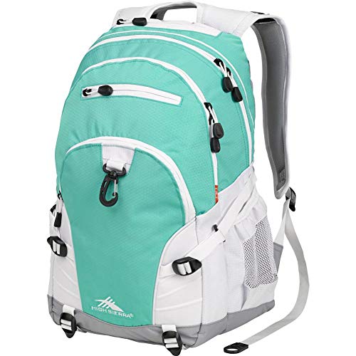 High Sierra Loop Backpack, Travel, or Work Bookbag with tablet sleeve, One Size, Unicorn Clouds/Lavender/White
