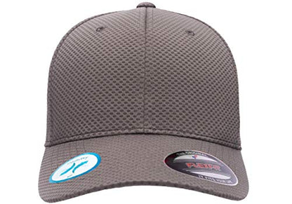 Flexfit Men's Cool & Dry 3D Hexagon Jersey, Dark Grey, Small/Medium