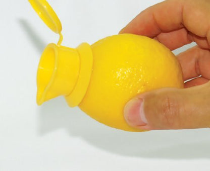 EcoJeannie 2 Pack Citrus Tap, Portable Lemon Juicer Faucet (Patent Pending), Lime Squeezer, Juice Extractor- BPA Free Hormone Free