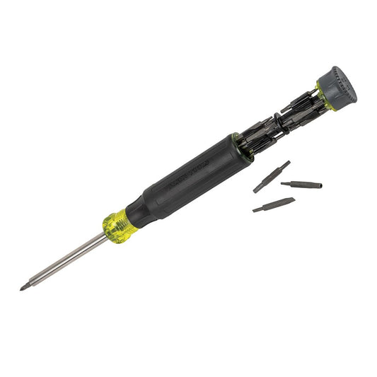 Klein Tools 32327 Precision Screwdriver Set, 27-in-1 Multi-Bit Screwdriver, Onboard Storage, Rare-Earth Magnet, Ideal for Terminal Blocks