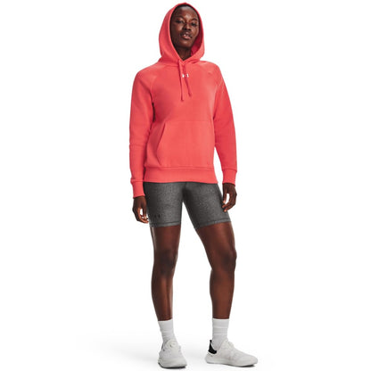 Under Armour Womens Rival Fleece Hoodie, (690) Venom Red / / White, X-Small