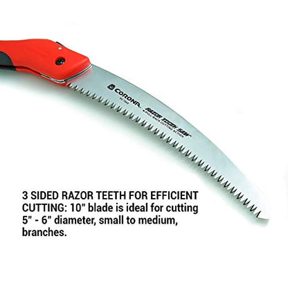 Corona Razor Tooth Folding Saw - 10 Inch Curved Blade