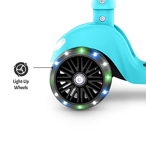 Jetson Scooters - Jupiter Mini 3 Wheel Kick Scooter, Blue, Foldable, Lightweight, Portable