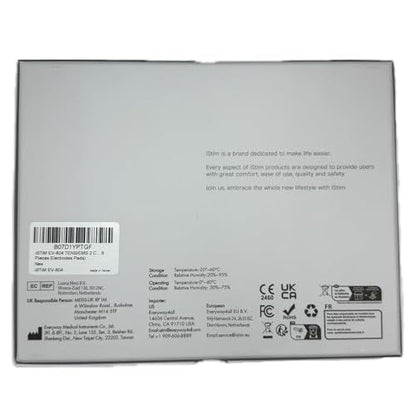 iSTIM EV-804 TENS/EMS 2 Channel Rechargeable Combo Machine Unit - Muscle Stimulator + Back Pain Relief and Management- 7 modes/24 Programs/Backlit (Including Electrodes Pads)