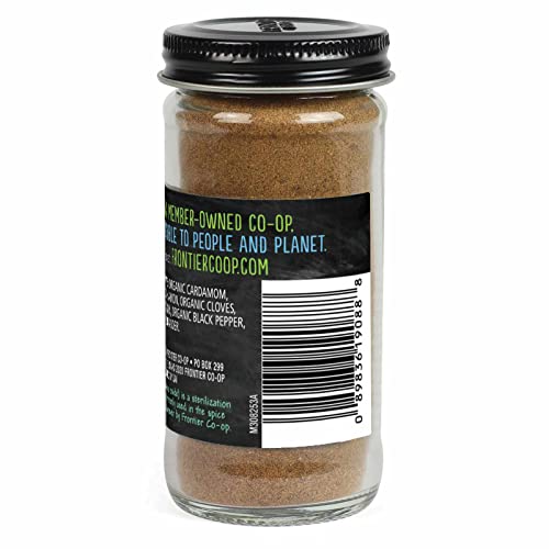 Frontier Co-op Organic Garam Masala, 2 Ounce Bottle, Northern Indian Spice Blend, Richly Spicy But Not Hot, Kosher, Non ETO