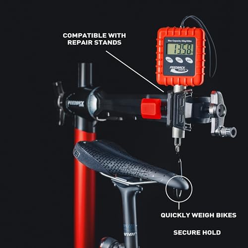 Feedback Sports | Alpine Digital Hanging Scale | for Bicycle, Backpacking, Gear, Luggage | Pounds, Ounces, Grams, Kilograms | 55lbs Capacity