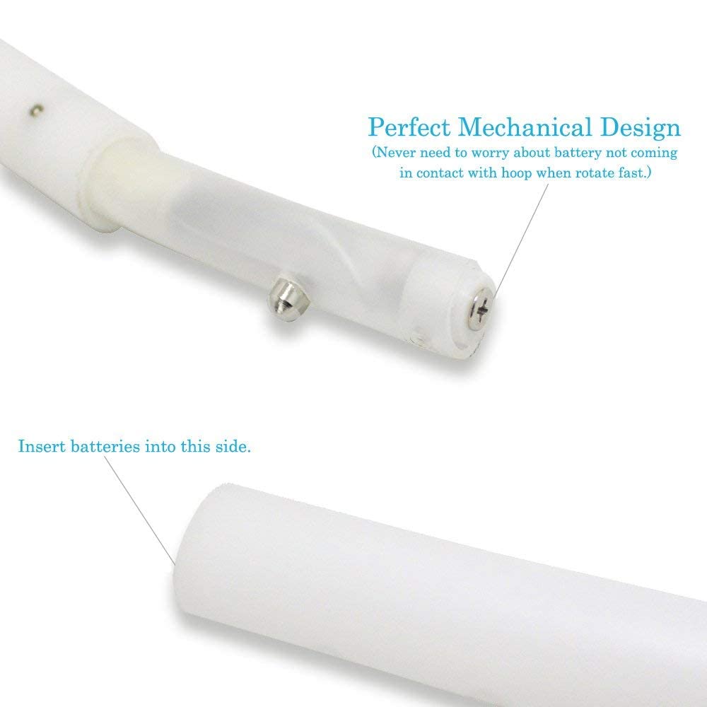 LED Hoops for Kids Adults - CRTEPST Light Up Glow Sport Rings Dance Toy for Sports Playing Exercise