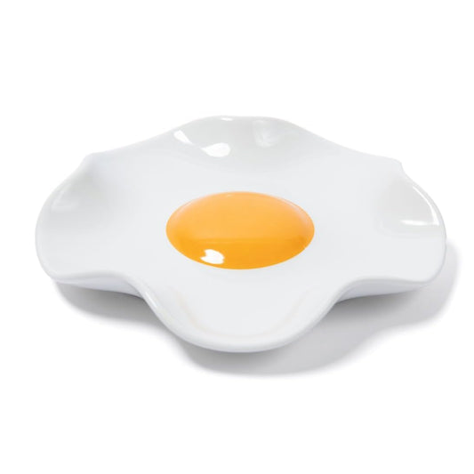 Fried Egg Ceramic Spoon Rest for stove top and kitchen counter | Large and Dishwasher-Safe Sponge holder | Home & kitchen decor | Kitchen Gifts for women | House warming gifts new home