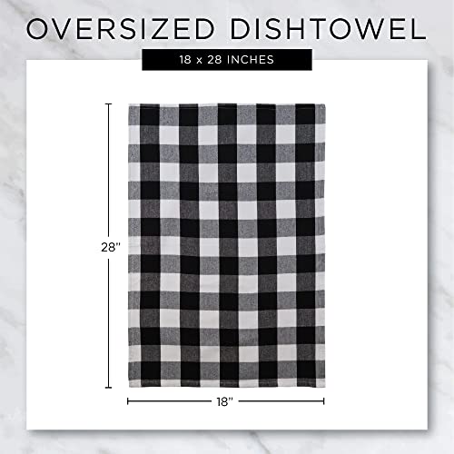 DII Happy Halloween Dishtowel Collection Embellished Cotton Kitchen Hand Towel Set, 18x28, Skeleton, 3 Count