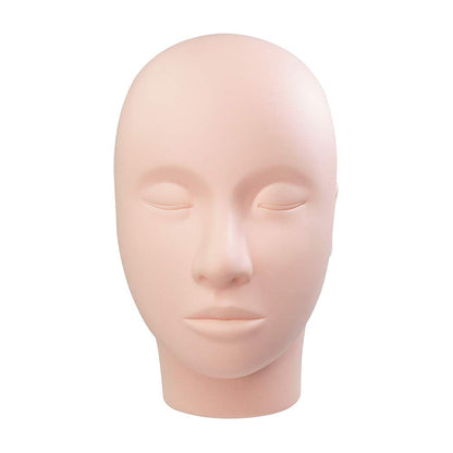 LASHVIEW Lash Mannequin Head, Practice Training Head for Make Up and Lash Extention,Cosmetology Face Head,Soft-Touch Rubber,Easy to Clean by Skincare Essential Oil.