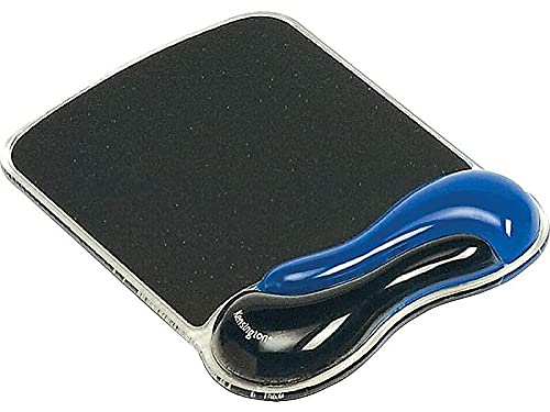 Kensington 62401 Duo Gel Wave Mouse Pad Wrist Rest, Blue