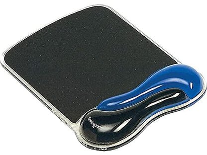 Kensington 62401 Duo Gel Wave Mouse Pad Wrist Rest, Blue