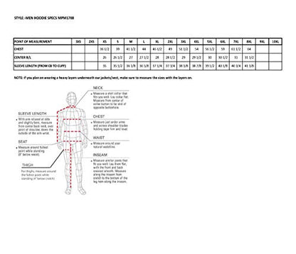 Milwaukee Leather MPM1788 Men's Black CE Approved Armored Riding Hoodie Sweater w/Aramid by DuPont Fibers - Medium