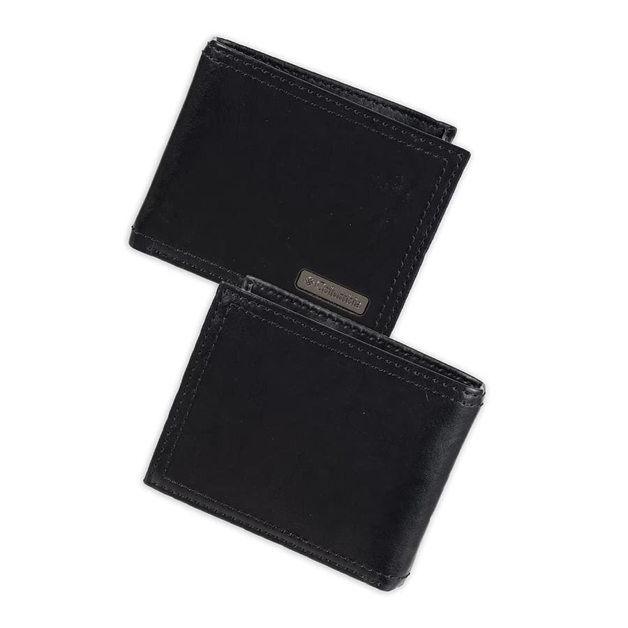 Columbia Men's Johnstown RFID Blocking Extra-Capacity Slimfold Wallet, Black, One Size