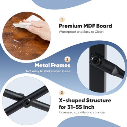 DUMOS 32 Inch Office Small Computer Desk Modern Simple Style Writing Study Work Table for Home Bedroom - Wood Brown