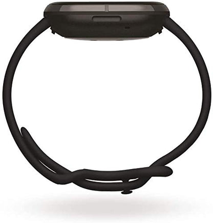 Fitbit Sense Health & Fitness Smartwatch W/GPS, Bluetooth Call/Text, Heart Rate SpO2, ECG, Skin Temperature & Stress Sensing (S & L Bands, 90 Day Premium Included) International Version (Graphite)