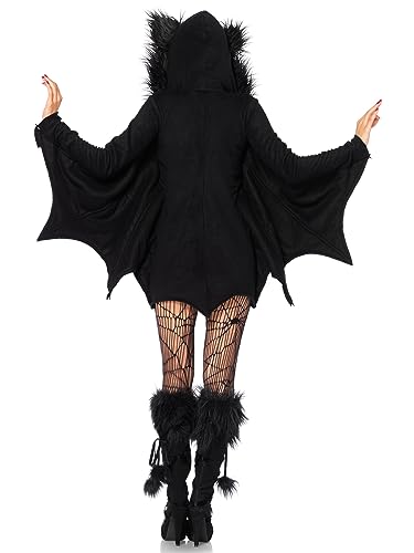 Leg Avenue Women's Cozy Bat adult sized costumes, Black, Medium US
