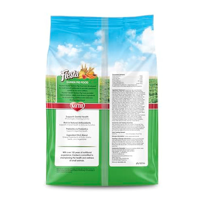 Kaytee Fiesta Guinea Pig Food, Nutritious and Fun Blend, Supports Dental Health and Digestion, 4.5 pounds