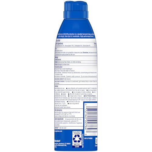 Coppertone Sport Sunscreen Spray SPF 50, Sweat, Heat and Water Resistant Sunblock, Lightweight, Oxybenzone Free, Spray Sunscreen Bulk Pack, 5.5 Oz Bottle, Pack of 3 (Packaging May Vary)