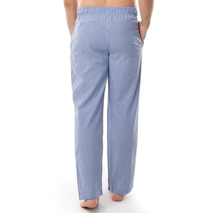 Fruit of the Loom Men's Woven Sleep Pajama Pant, Blue Stripe, 5X-Large