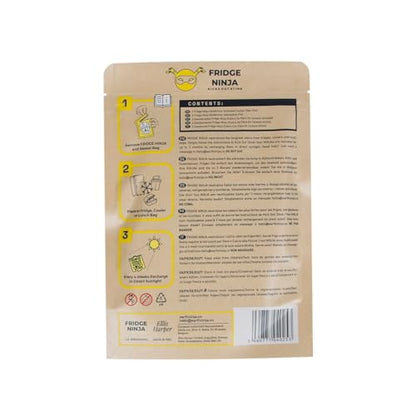 Fridge Ninja Compact Fridge Deodorizer (2 Pack) - More Effective Than Baking Soda - Compact Size Refrigerator Deodorizer Made of Activated Carbon