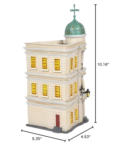Department 56, Resin 6005616 Harry Potter Village Gringotts Bank Lit Building, 10.16 Inch, Multicolor