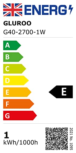 GLUROO 120FT Outdoor String Lights, G40 LED Patio Lights with 64pcs Bulbs, Waterproof Shatterproof Dimmable Globe Hanging Outdoor Cafe Bistro Porch Outside Light, 2Packs * 60ft