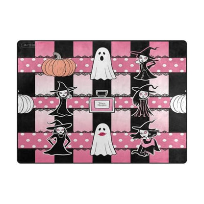 Large Rug 4x5 Comfy Carpet Living Room for High Traffic Areas in Living Room, Bedroom (4'x5' Natural)-Halloween Perfume Beauty Witch