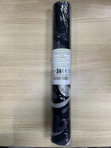 Large Gaming Mouse Pad - Black and White Mouse Pad with Stitched Edges, Extended XL Mousepad with Anti-Slip Rubber Base, Ink Liquid Wave Desk Mat for Keyboard and Mouse(31.5x15.8 inch)