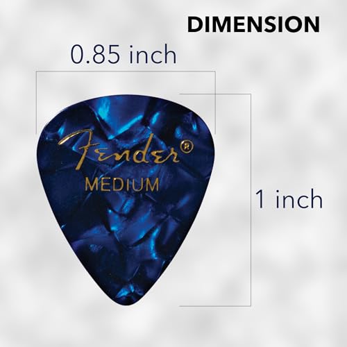 Fender Premium Picks Sampler - 12 Pack Includes Thin, Medium & Heavy Gauges (Austin Bazaar Exclusive)