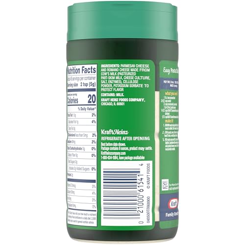 Kraft Parmesan & Romano Grated Cheese (8 oz Shaker)