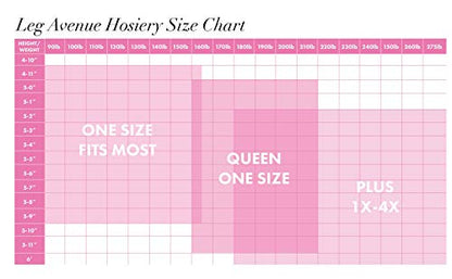 Leg-Avenue Women's-Striped Fishnet, Black, One Size