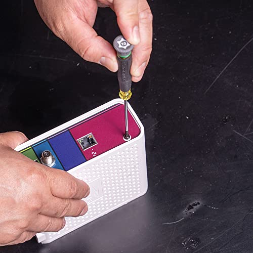 Klein Tools 85617 Mini Precision Screwdriver Set, Slotted, Phillips, TORX, Cushion-Grip Handles, Ideal for Terminal Blocks, Electronics