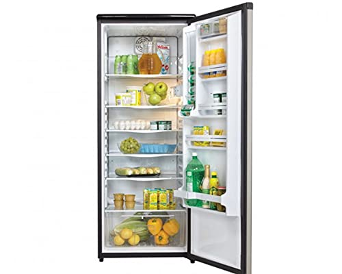 Danby Designer DAR110A1BSLDD 11 Cu.Ft. Apartment Refrigerator in Fingerprint Free Stainless Finish, Full Fridge for Condo, House, Small Kitchen, E-Star Rated, Spotless Steel