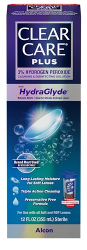 Clear Care Plus Cleaning and Disinfecting Solution with Lens Case, Clear, 12 Fl Oz