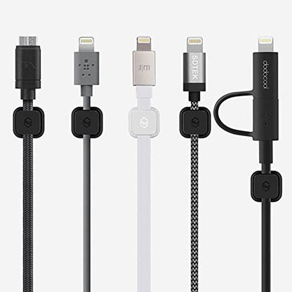 Sinjimoru Magnetic Cable Clips, Multipurpose Cable Management for Car and Office Supplies, Self Adhesive Cable Organizer Clip. Magnetic Cable Holder (Magnetic Cable Holder [3 Pack], Black)