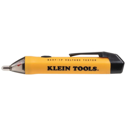 Klein Tools NCVT1P Voltage Tester, Non-Contact Low Voltage Tester Pen, 50V to 1000V AC, Audible and Flashing LED Alarms, Pocket Clip