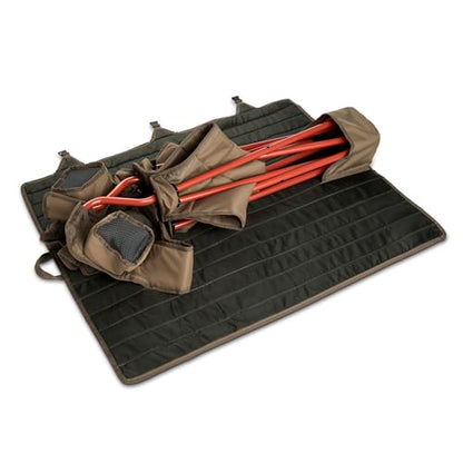 Kelty Deluxe Lounge Chair – Folding Outdoor Camp Chair, Insulated Cupholders, Customized Recline, Steel Frame, Padded Roll Storage, 2024 (Bungee)