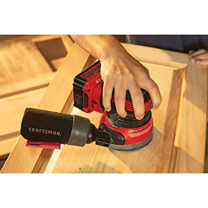 CRAFTSMAN V20 Orbital Sander, Cordless, 12,000 OPM, Bare Tool Only (CMCW220B)