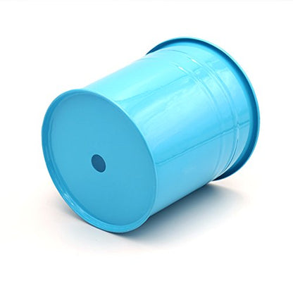 KINGLAKE Flower Pots,10 Pcs Metal Iron Hanging Flower Plant Pots Balcony Garden Plant Planter Baskets Fence Bucket Pot 4'' Flower Holders with Detachable Hook