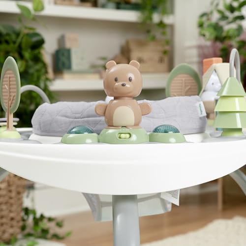 Ingenuity Spring & Sprout 2-in-1 Baby Activity Center Jumper and Table with Infant Toys - Ages 6 Months +, First Forest