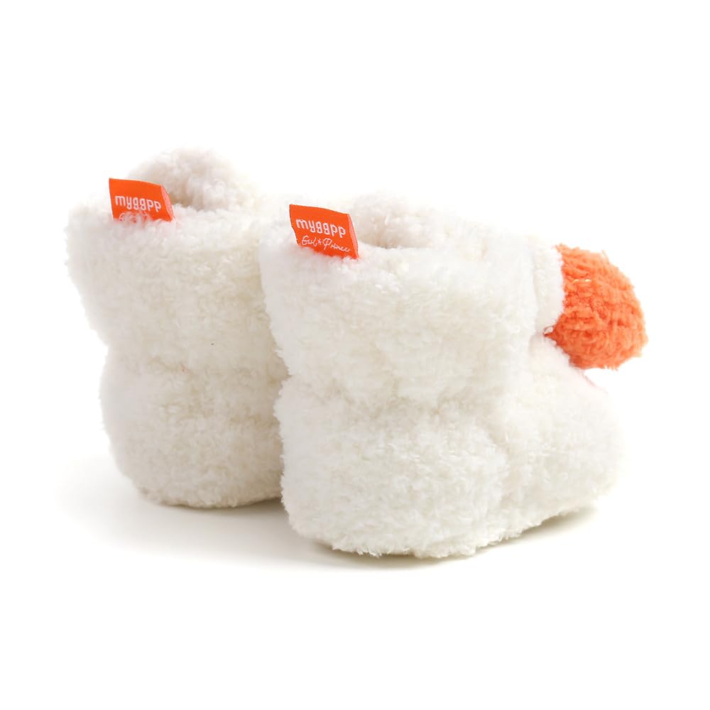 GDSDYM Baby Booties Cozy Christams Slippers Soft Baby Halloween Pumpkin Shoes Winter Warm Infant Newborn Crib Sock Shoes First Walkers