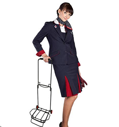 Folding Hand Truck 2 Wheels 40 Lb | Luggage Trolley Dolly Cart with Two-Wheels | Portable Fold-Up Dolly Cart - Collapsible | Lightweight and Foldable | Hand Carts Ultra Light | Mini Transport Carrier